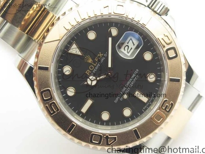 VRF Dial A2836 116621 Bracelet on RG Best Edition Yacht-Master SS 1:1 SS Black 0811
